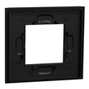 Plaque de finition Unica Deco Signature NU600272 Gomme noire 1 poste