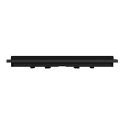 Plaque de finition Unica Deco Signature NU600272 Gomme noire 1 poste