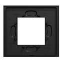 Plaque de finition Unica Deco Signature NU600272 Gomme noire 1 poste