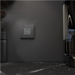 Plaque de finition Unica Deco Signature NU600277 Ardoise 1 poste