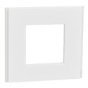 Plaque de finition Unica Deco Signature NU600279 Blanc neige 1 poste