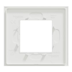 Plaque de finition Unica Deco Signature NU600279 Blanc neige 1 poste