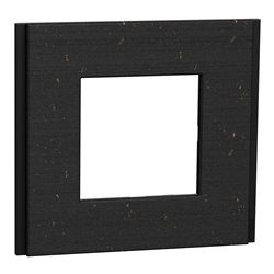 Plaque de finition Unica Deco Signature NU600274 recyclée Noir nuancé 1 poste