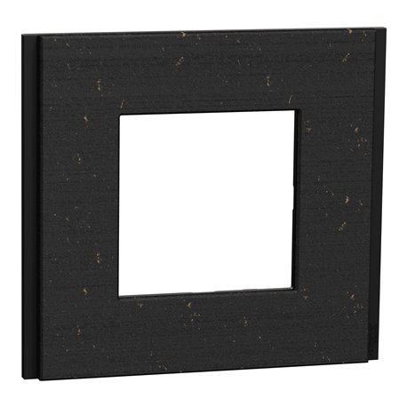 Plaque de finition Unica Deco Signature NU600274 recyclée Noir nuancé 1 poste