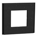 Plaque de finition Unica Deco Signature NU600274 recyclée Noir nuancé 1 poste