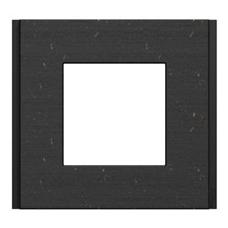Plaque de finition Unica Deco Signature NU600274 recyclée Noir nuancé 1 poste