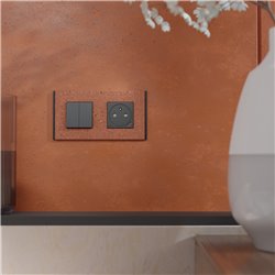 Plaque de finition Unica Deco Signature NU600471 Terracotta 2 postes
