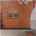 Plaque de finition Unica Deco Signature NU600471 Terracotta 2 postes