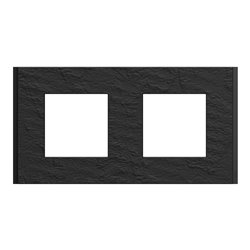 Plaque de finition Unica Deco Signature NU600477 Ardoise 2 postes