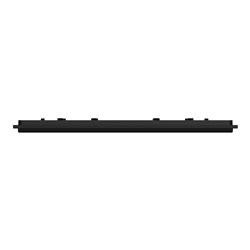 Plaque de finition Unica Deco Signature NU600472 Gomme noire 2 postes