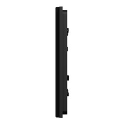 Plaque de finition Unica Deco Signature NU600472 Gomme noire 2 postes