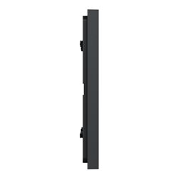 Plaque de finition Unica Deco Subtile NU600441 Anthracite liseré cuivre 2 postes