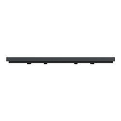 Plaque de finition Unica Deco Subtile NU600441 Anthracite liseré cuivre 2 postes