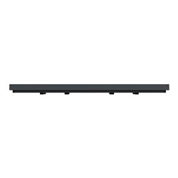 Plaque de finition Unica Deco Subtile NU600443 Anthracite liseré argent 2 postes
