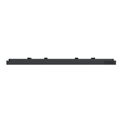 Plaque de finition Unica Deco Subtile NU600443 Anthracite liseré argent 2 postes