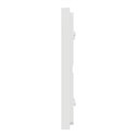 Plaque de finition Unica Deco Subtile NU600442 Blanc liseré cuivre 2 postes