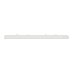 Plaque de finition Unica Deco Subtile NU600442 Blanc liseré cuivre 2 postes