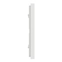 Plaque de finition Unica Deco Subtile NU600440 Blanc liseré argent 2 postes