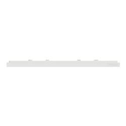 Plaque de finition Unica Deco Subtile NU600440 Blanc liseré argent 2 postes