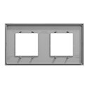 Plaque de finition Unica Deco Essentielle NU600430 Aluminium 2 postes