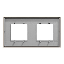 Plaque de finition Unica Deco Essentielle NU600426 Taupe 2 postes