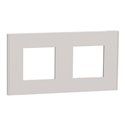 Plaque de finition Unica Deco Essentielle NU600424 Gris Pierre 2 postes