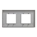Plaque de finition Unica Deco Essentielle NU600424 Gris Pierre 2 postes
