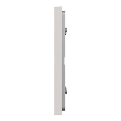 Plaque de finition Unica Deco Essentielle NU600424 Gris Pierre 2 postes