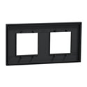 Plaque de finition Unica Deco Essentielle NU600454 Anthracite 2 postes