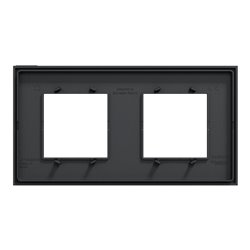 Plaque de finition Unica Deco Essentielle NU600454 Anthracite 2 postes
