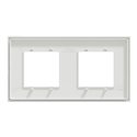 Plaque de finition Unica Deco Essentielle NU600418 Blanc 2 postes