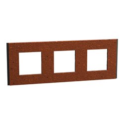 Plaque de finition Unica Deco Signature NU600671 Terracotta 3 postes