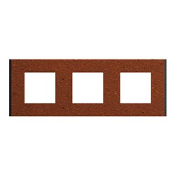 Plaque de finition Unica Deco Signature NU600671 Terracotta 3 postes
