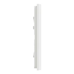 Plaque de finition Unica Deco Signature NU600679 Blanc neige 3 postes