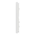 Plaque de finition Unica Deco Signature NU600679 Blanc neige 3 postes