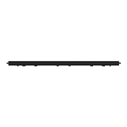 Plaque de finition Unica Deco Signature NU600672 Gomme noire 3 postes