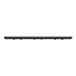 Plaque de finition Unica Deco Subtile NU600641 Anthracite liseré cuivre 3 postes