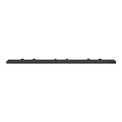 Plaque de finition Unica Deco Subtile NU600641 Anthracite liseré cuivre 3 postes