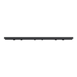 Plaque de finition Unica Deco Subtile NU600643 Anthracite liseré argent 3 postes