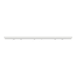 Plaque de finition Unica Deco Subtile NU600642 Blanc liseré cuivre 3 postes