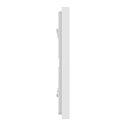 Plaque de finition Unica Deco Subtile NU600642 Blanc liseré cuivre 3 postes