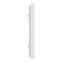 Plaque de finition Unica Deco Subtile NU600640 Blanc liseré argent 3 postes