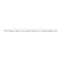 Plaque de finition Unica Deco Subtile NU600640 Blanc liseré argent 3 postes