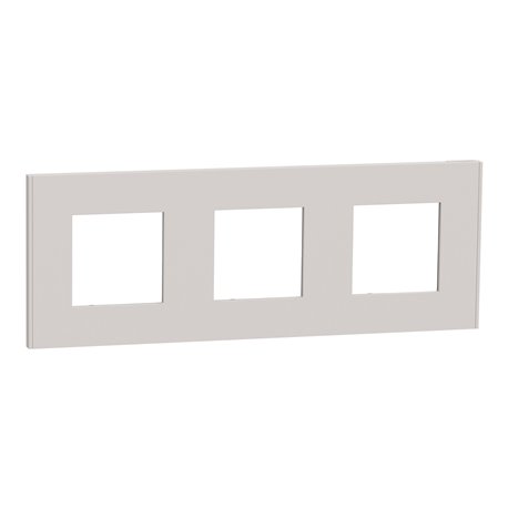 Plaque de finition Unica Deco Essentielle NU600624 Gris Pierre 3 postes Plaque de finition Unica Deco Essentielle NU600624 Gris Pierre 3 postes