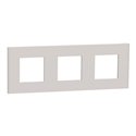 Plaque de finition Unica Deco Essentielle NU600624 Gris Pierre 3 postes