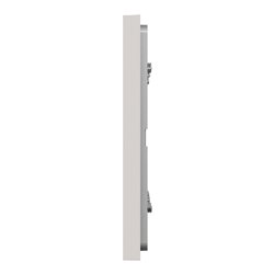 Plaque de finition Unica Deco Essentielle NU600624 Gris Pierre 3 postes