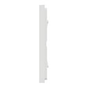 Plaque de finition Unica Deco Essentielle NU600818 Blanc 4 postes