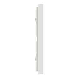Plaque de finition Unica Deco Essentielle NU600818 Blanc 4 postes
