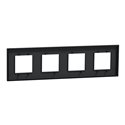 Plaque de finition Unica Deco Essentielle NU600854 Anthracite 4 postes