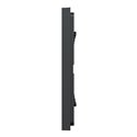 Plaque de finition Unica Deco Essentielle NU600854 Anthracite 4 postes